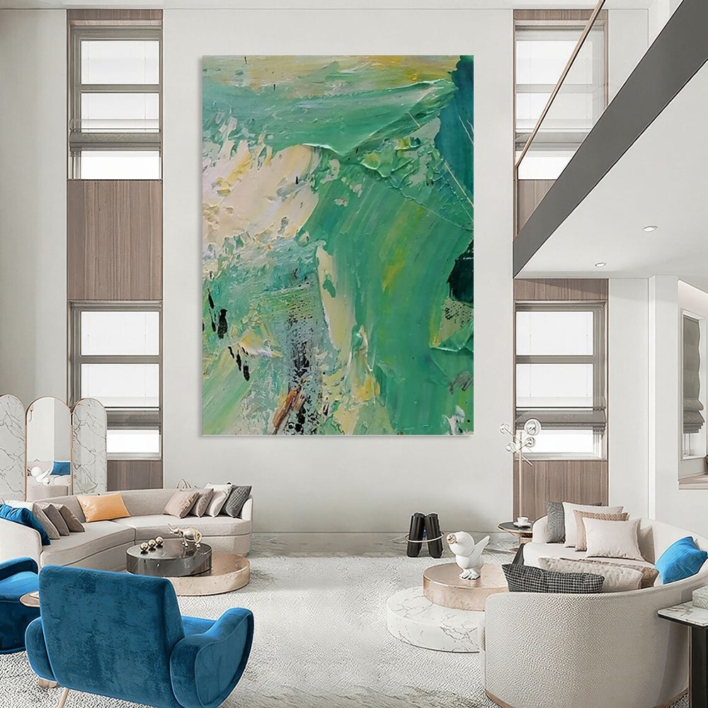 Ethereal Hand - Painted Textured Abstract for Bedroom & Dining Room DKH1270
