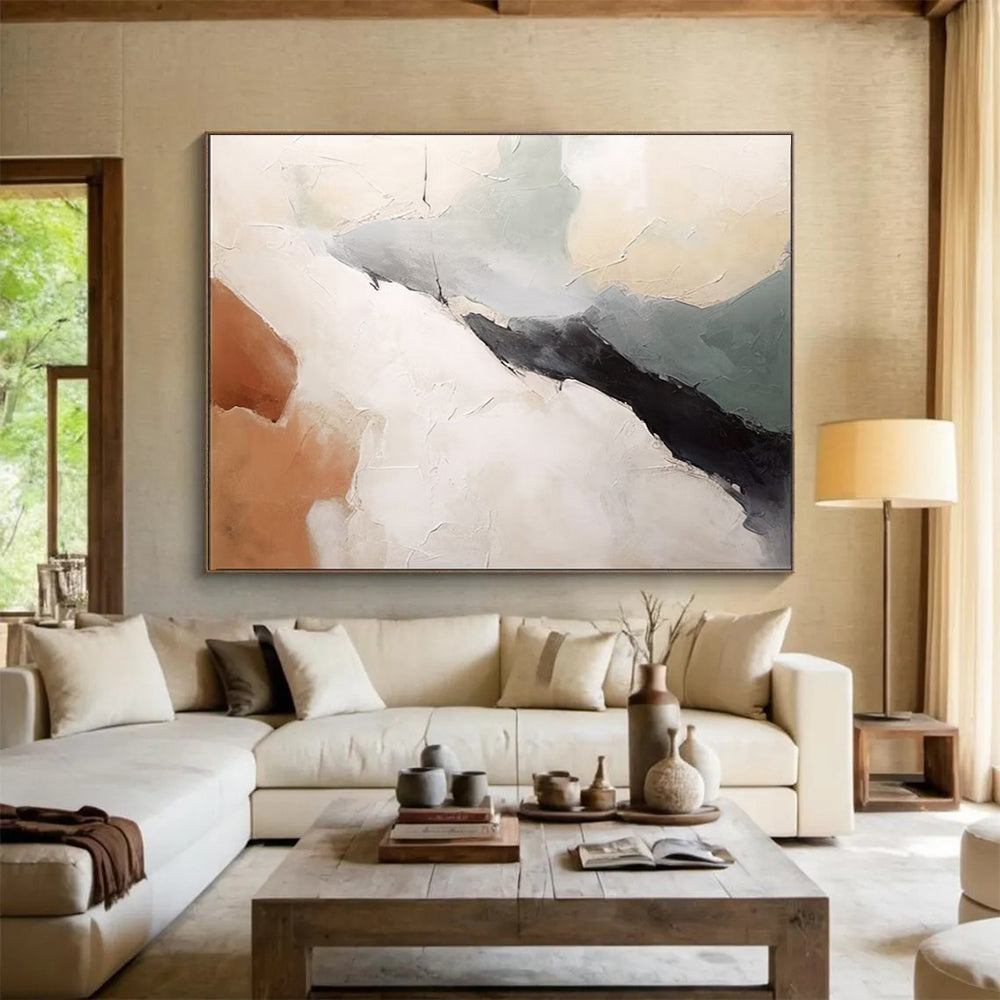 Giant Hand-Painted Abstract Wall Art for Dining Room & Bar LargeART1510