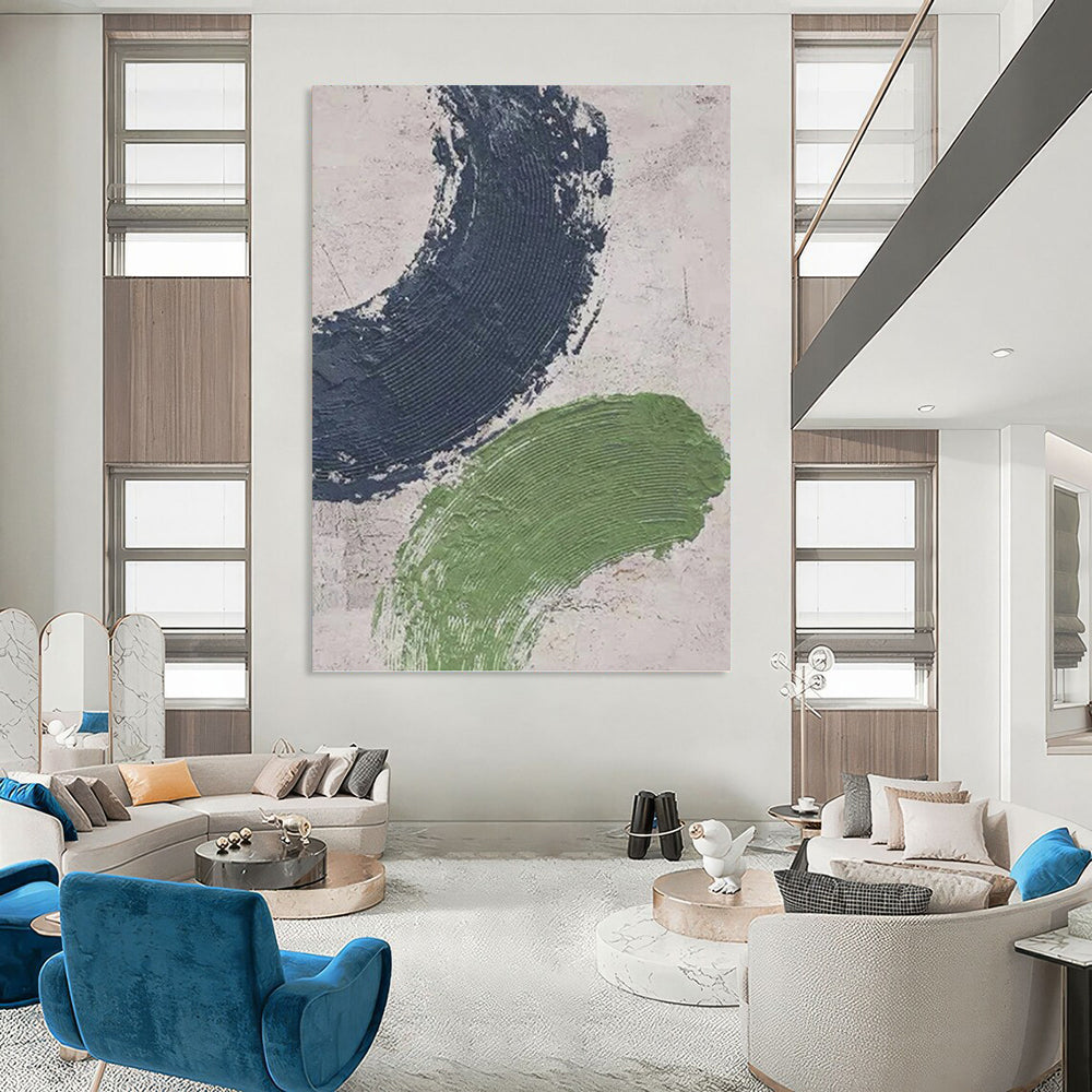 Alluring Custom - Painted Textured Canvas Abstract for Living Room & Hallway DKH1072