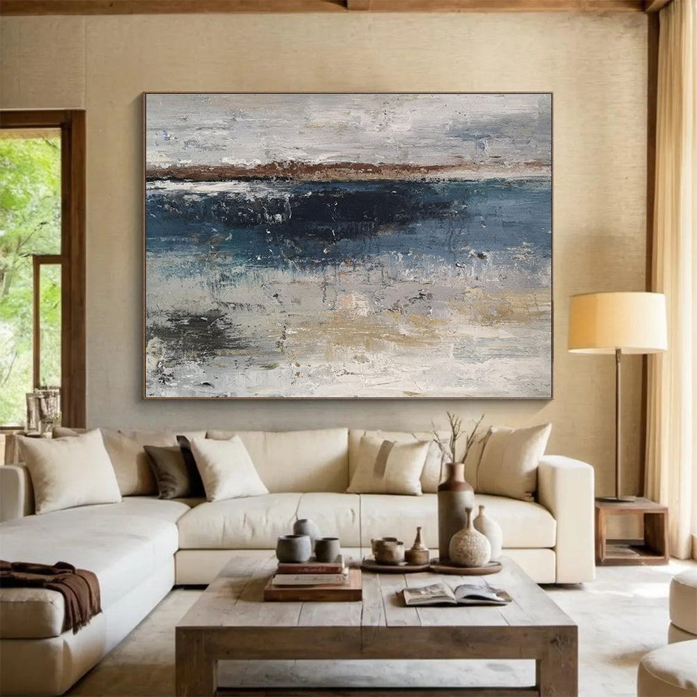 “Rhythmic Reverie” Colossal Abstract Artwork for Dining Room & Bar DKH288