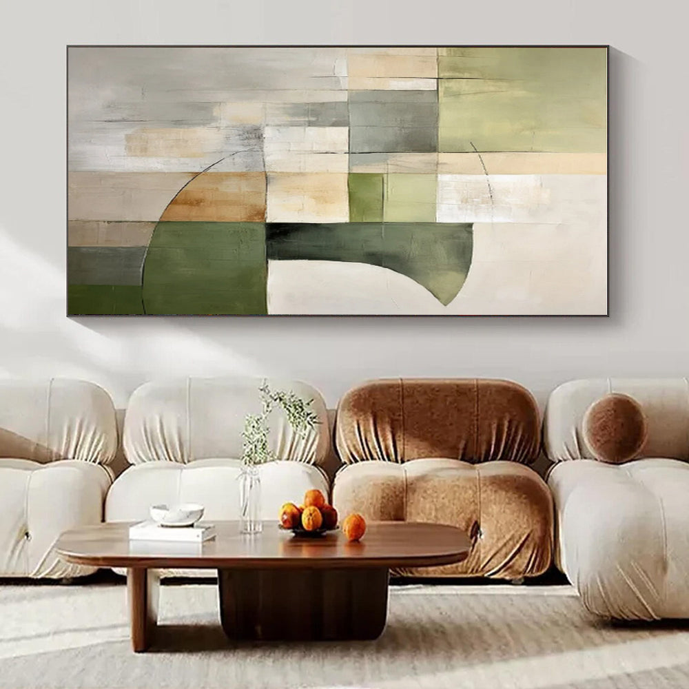 Hand-Painted Personalized Abstract Canvas for Dining Room & Hotel Cooking Demonstration Areas LargeART1458