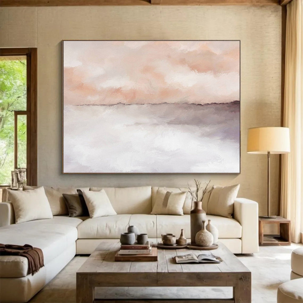 Grand - Scale Abstract Painting for Entryway & Office DKH418