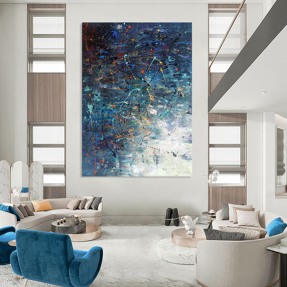 Hand-Painted Custom Abstract Art: Big Sizes for Bedroom & Office DTP246