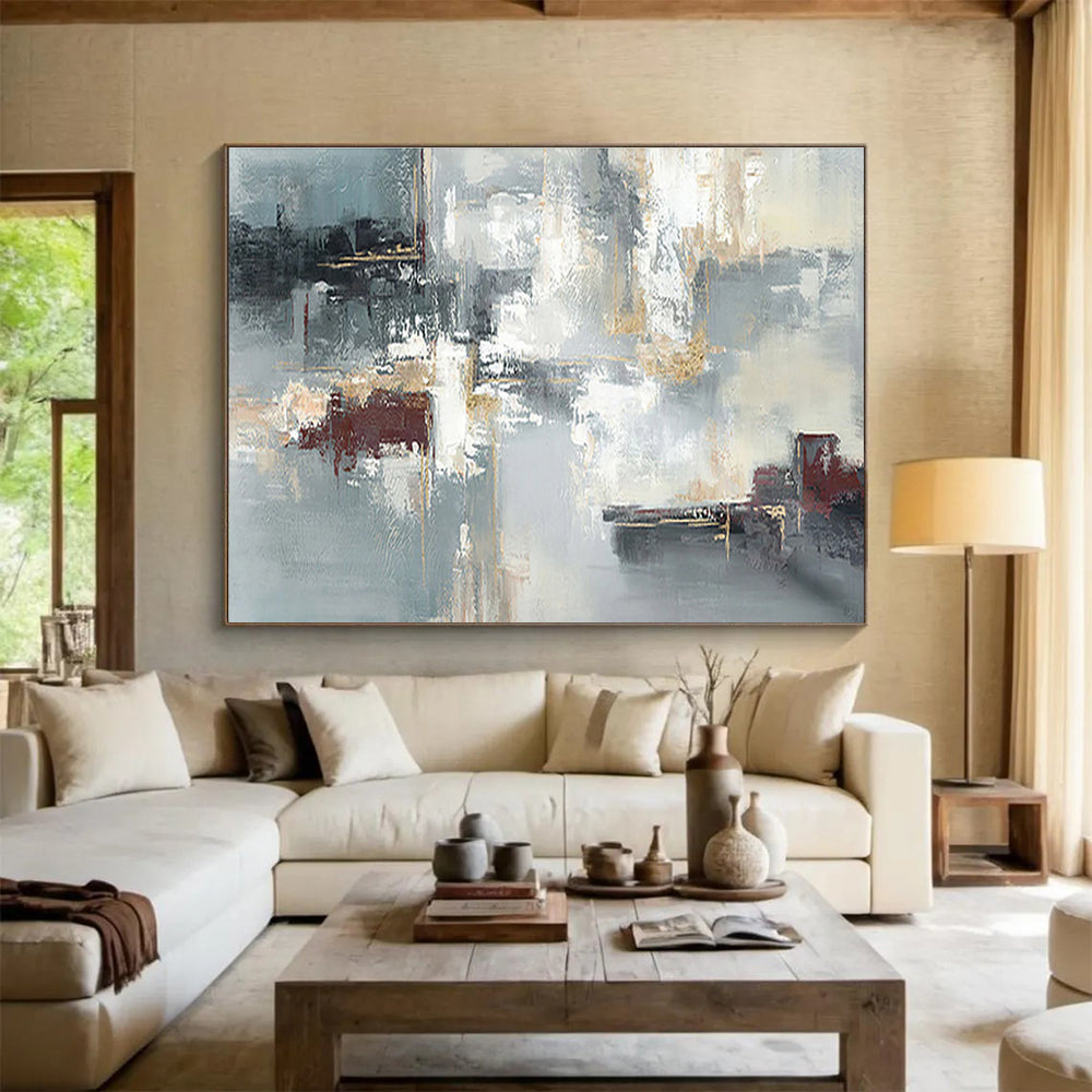“Innovative Impressions” Vast Abstract Painting for Office & Bar DKH352