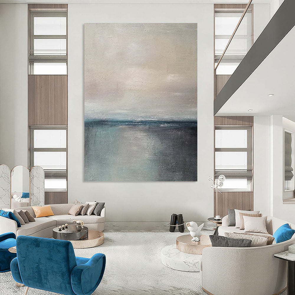 Vast - Format Hand - Painted Custom Abstract Masterpiece for Bedroom and Living Room DTP034