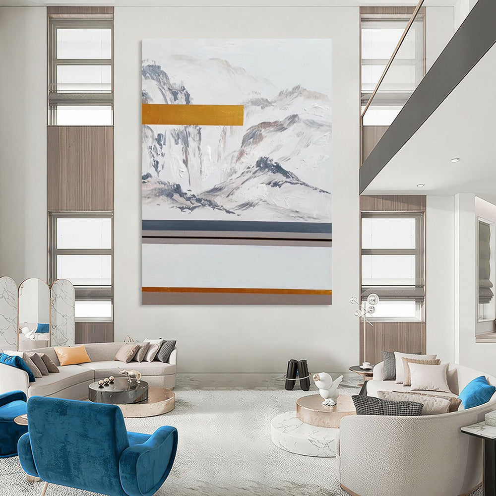 Vast - Extent Hand - Painted Textured Custom Abstract Creation for Bedroom and Hotel DTP045