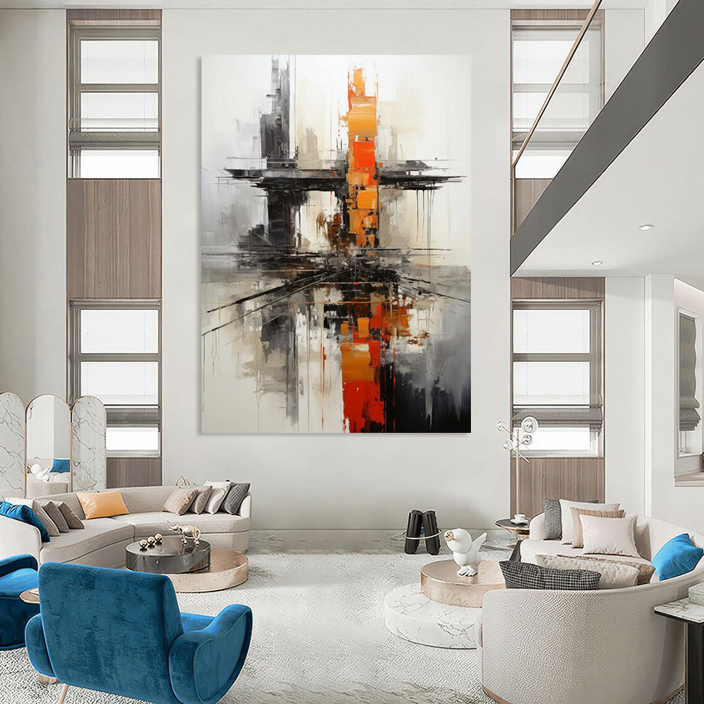 Tremendous Hand-Painted Abstract Wall Murals for Bedroom & Hallway LargeART2265