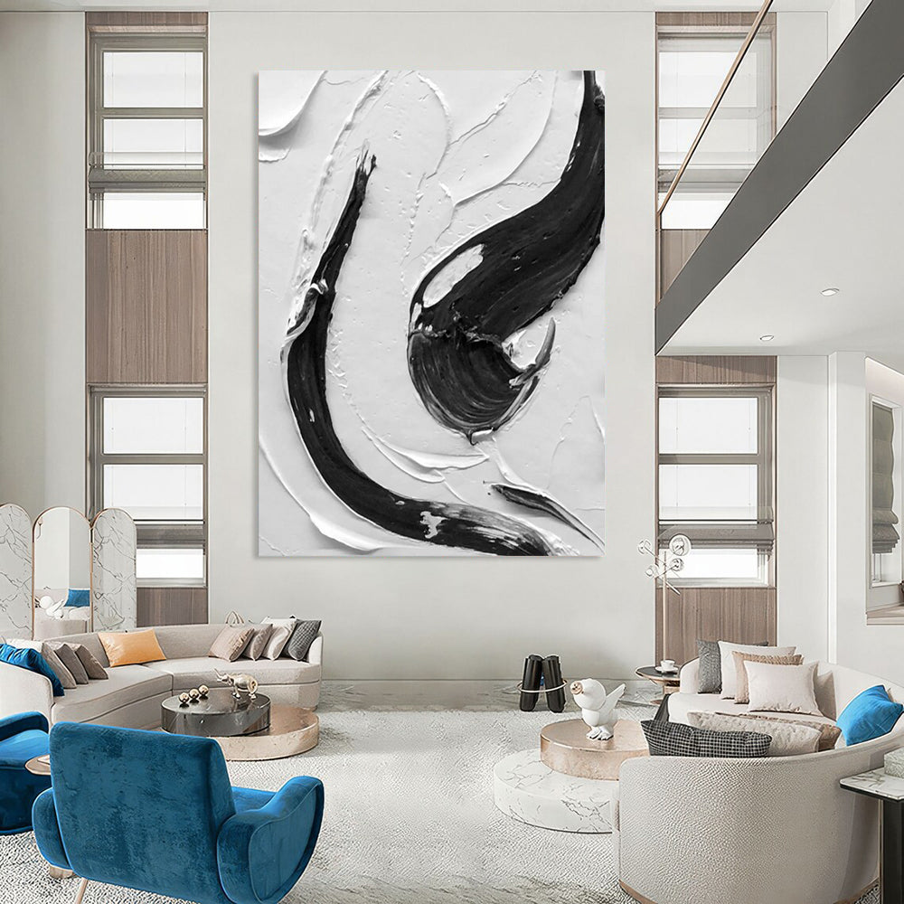 Hand-Painted Large Custom Abstract Paintings for Dining Room & Bar DTP377