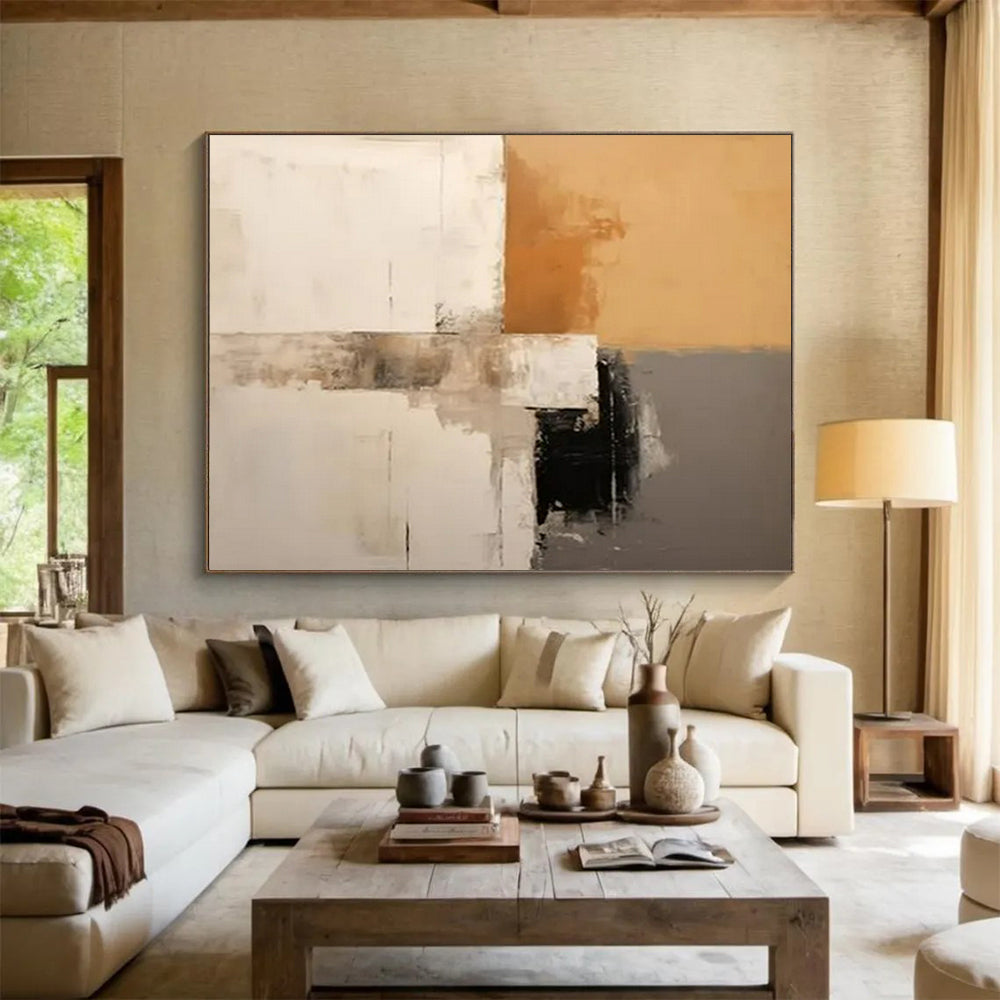 Immersive Giant Abstract Painting for Bedroom & Dining Room LargeART1573