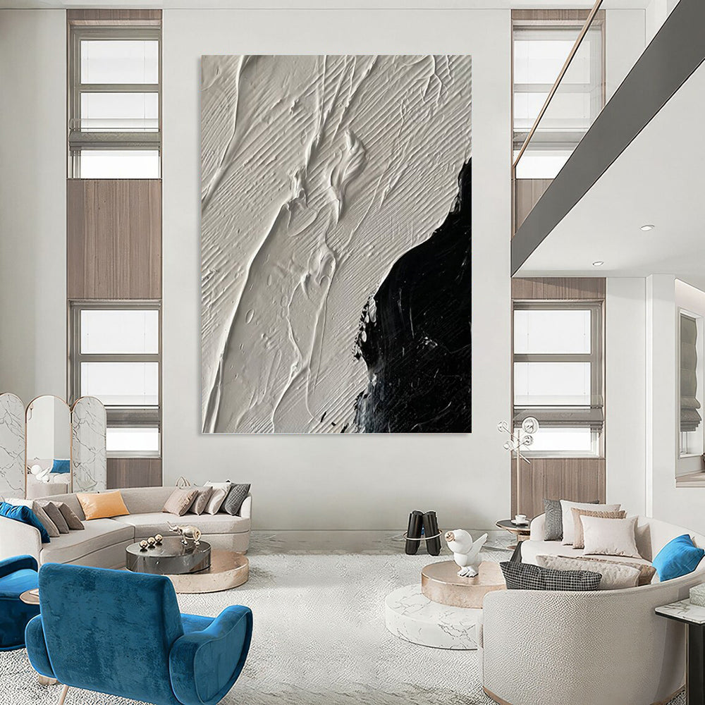 Stunning Hand - Painted Textured Abstract Canvas for Living Room & Bar DKH1328