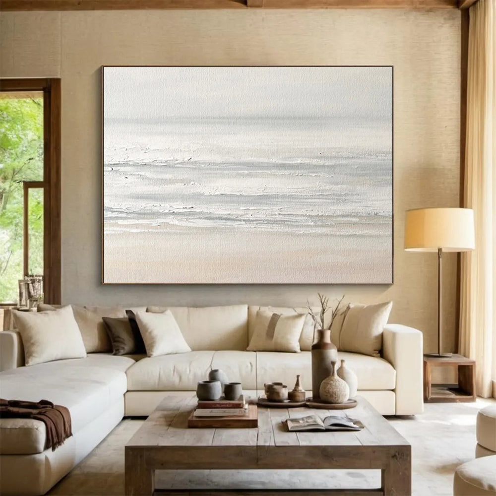 “Harmonic Horizons” Large - Format Abstract Painting for Entryway & Living Room DKH258