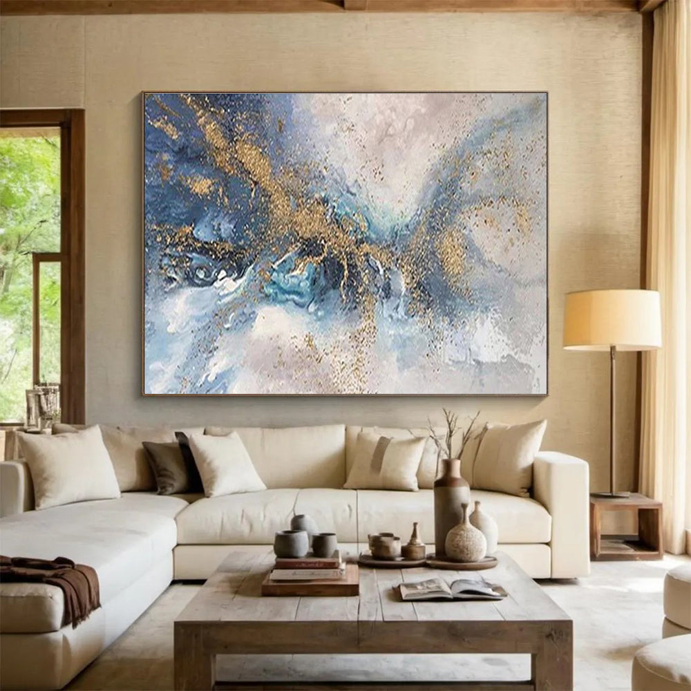 Dynamic Large Abstract Painting for Bar & Hotel Suite DKH893