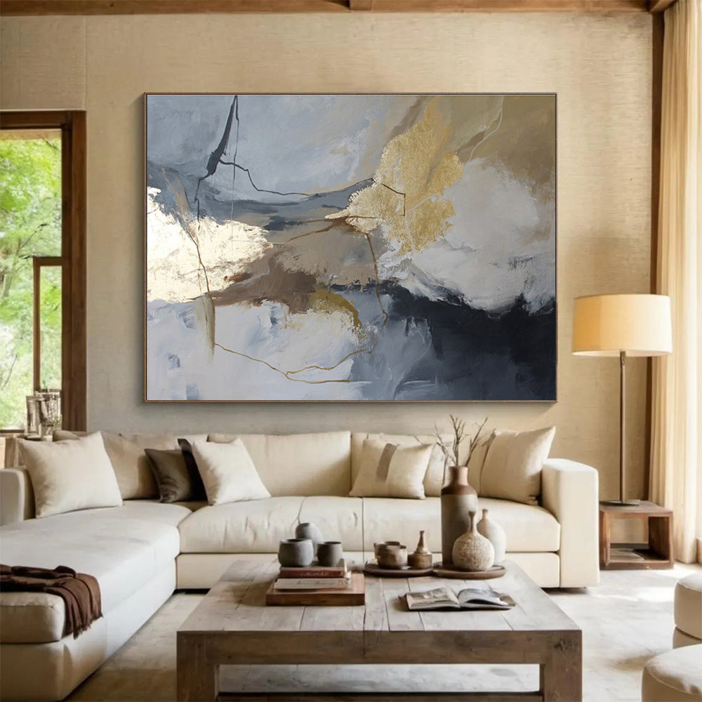Striking Textured Abstract Artwork for Dining Room & Entryway DKH519