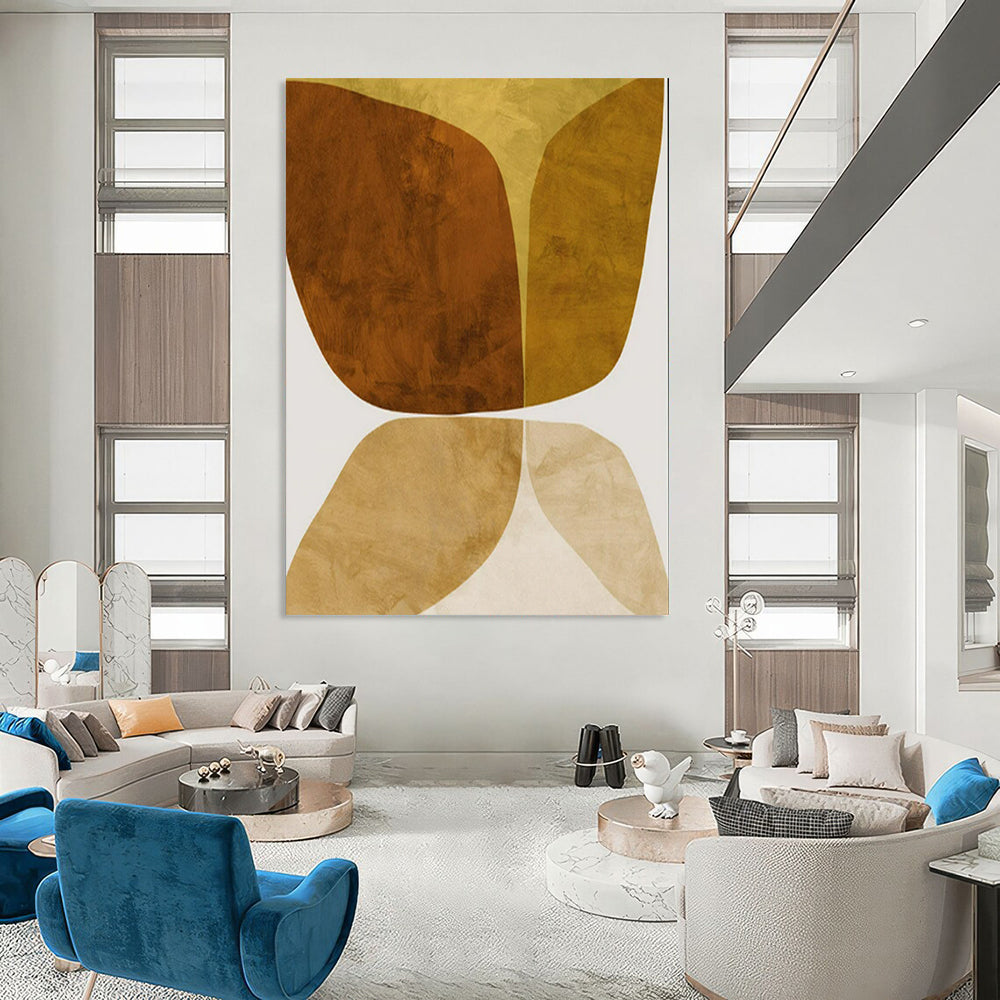 Gigantic-Sized Hand-Painted Abstract Wall Mural for Living Room & Entryway LargeART2310