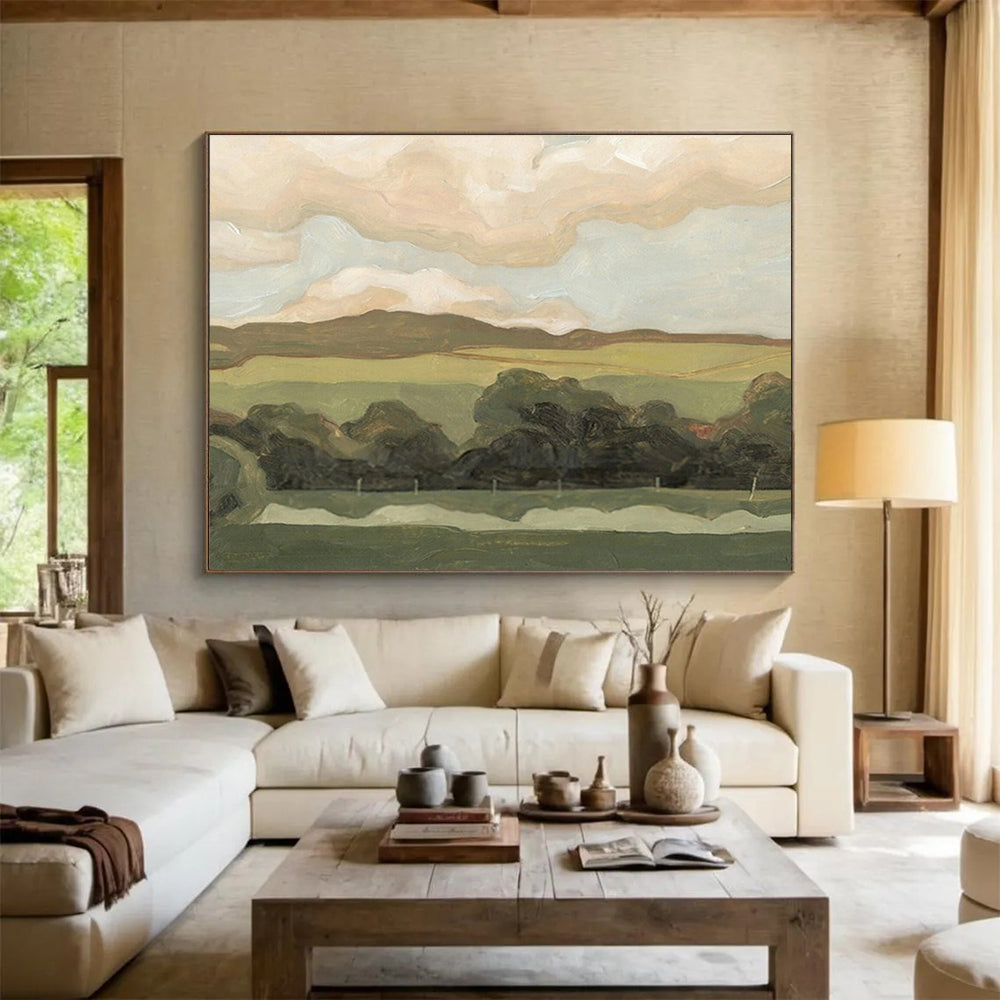 Oversized Abstract Canvas for Office & Dining Room DKH425