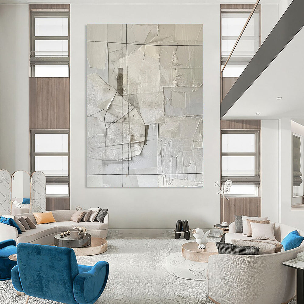 Immense - Scale Hand - Painted Custom Abstract Creation for Bedroom and Bar DTP017