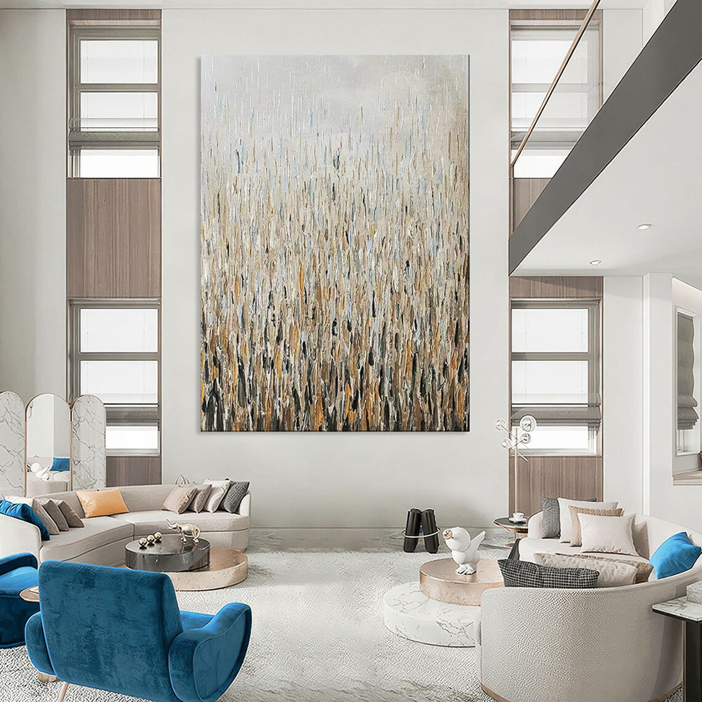Hand-Painted Personalized Abstract Painting for Office & Hallway LargeART1889