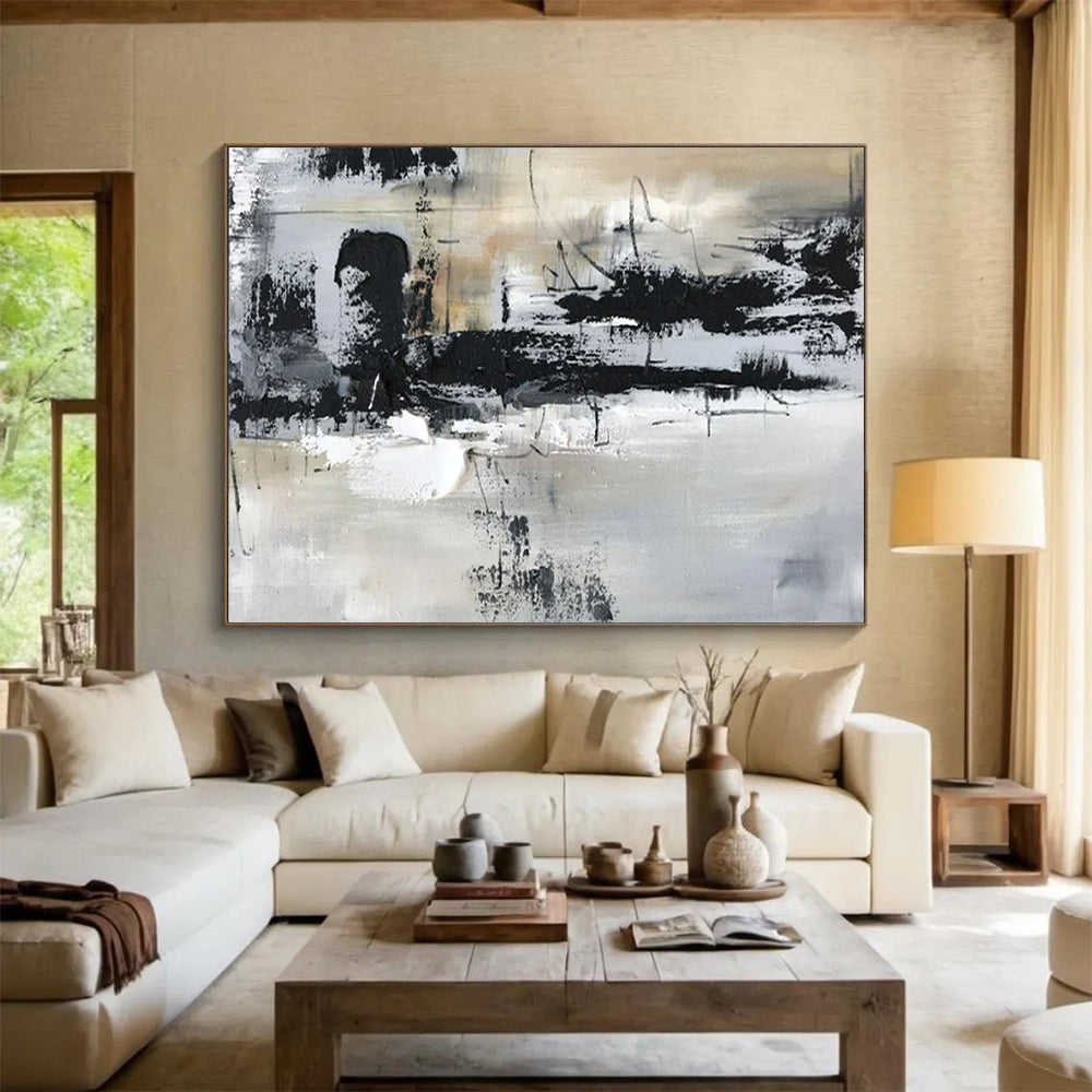 Large - Format Abstract Canvas for Bar & Hotel Lobby LargeART1565