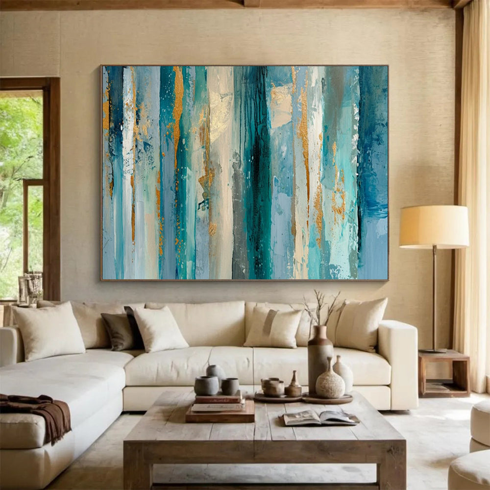 Immersive Abstract Canvas Art for Living Room & Dining Room LargeART1715