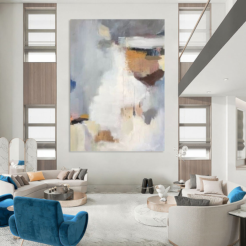 Whimsical Textured Abstract Wall Art for Hallway & Entryway DKH0956