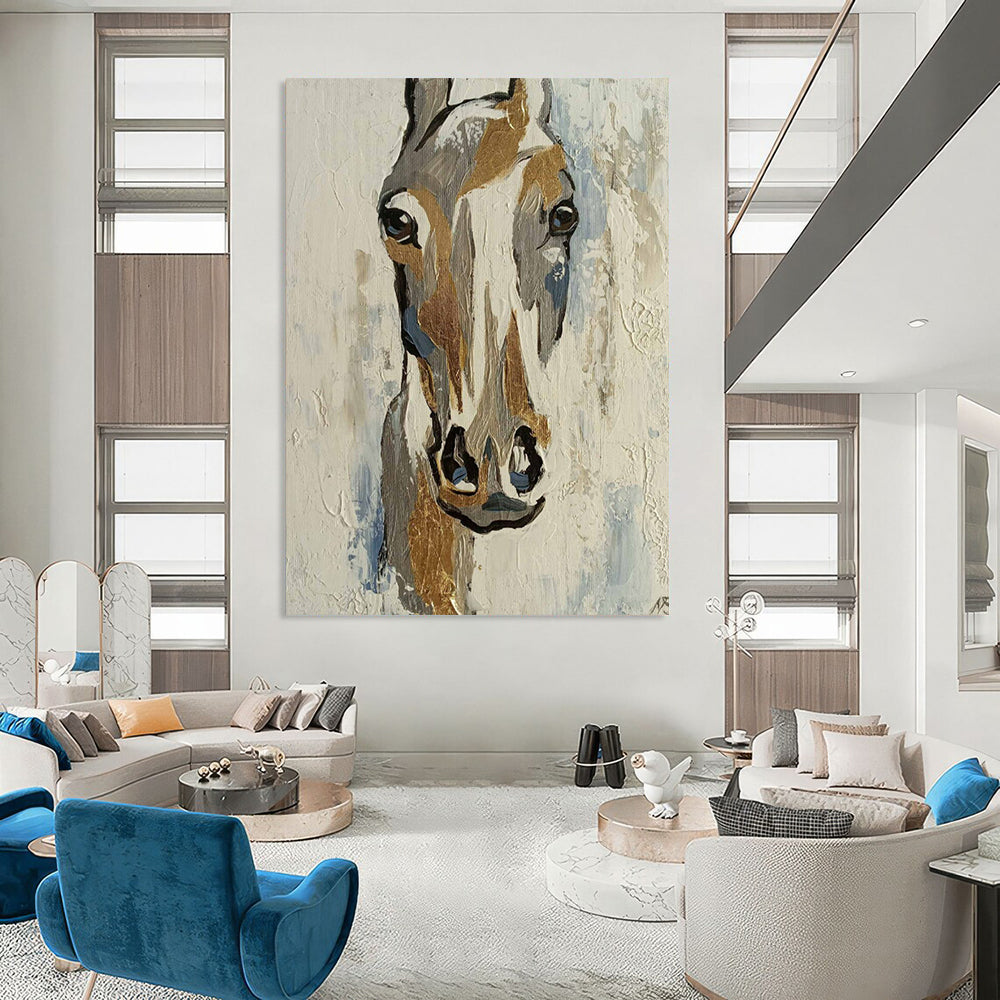 Immense Hand-Painted Abstract Wall Installations for Living Room & Foyer LargeART2186