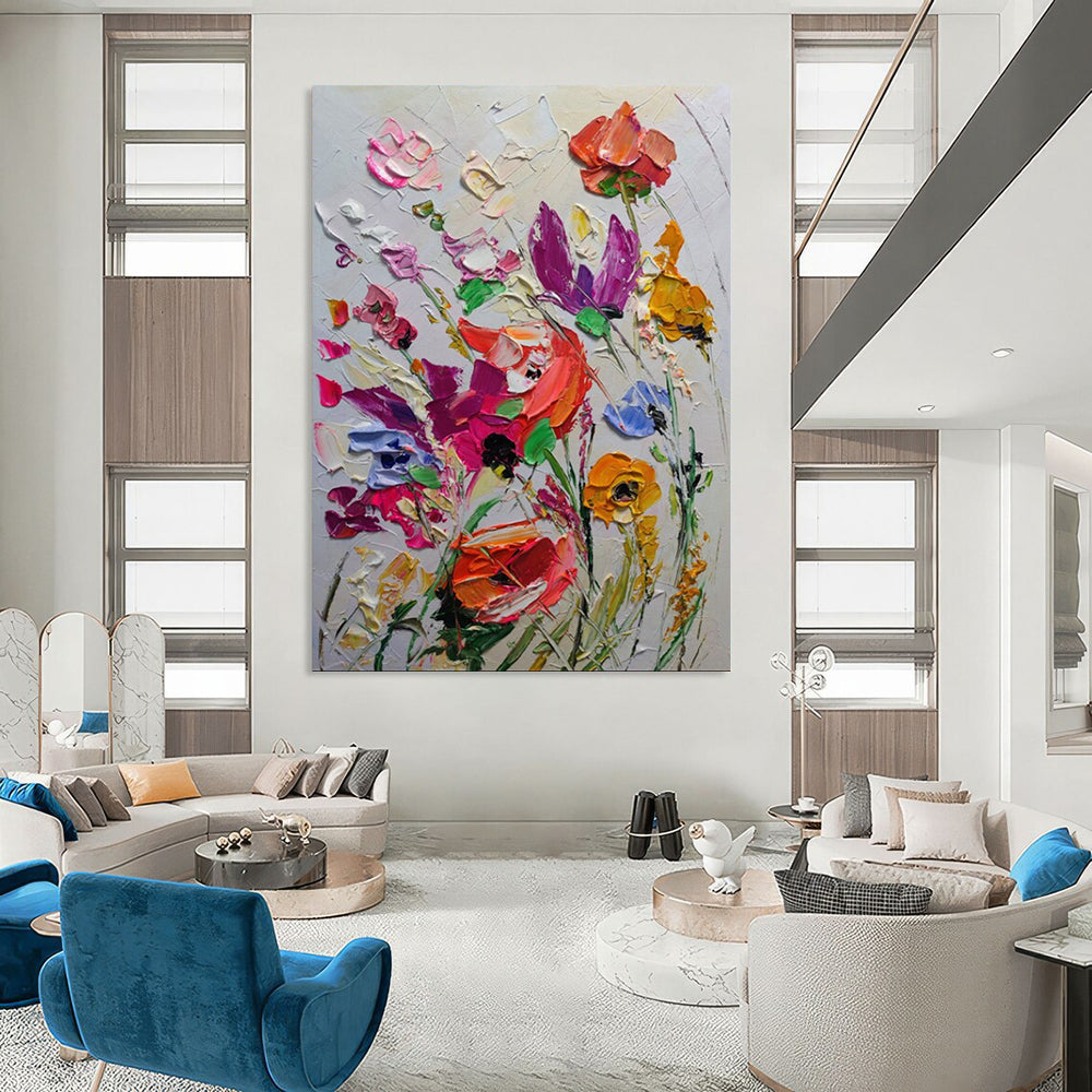 Large Custom Abstract Paintings: Hand-Painted Textures for Bar & Hotel DTP265