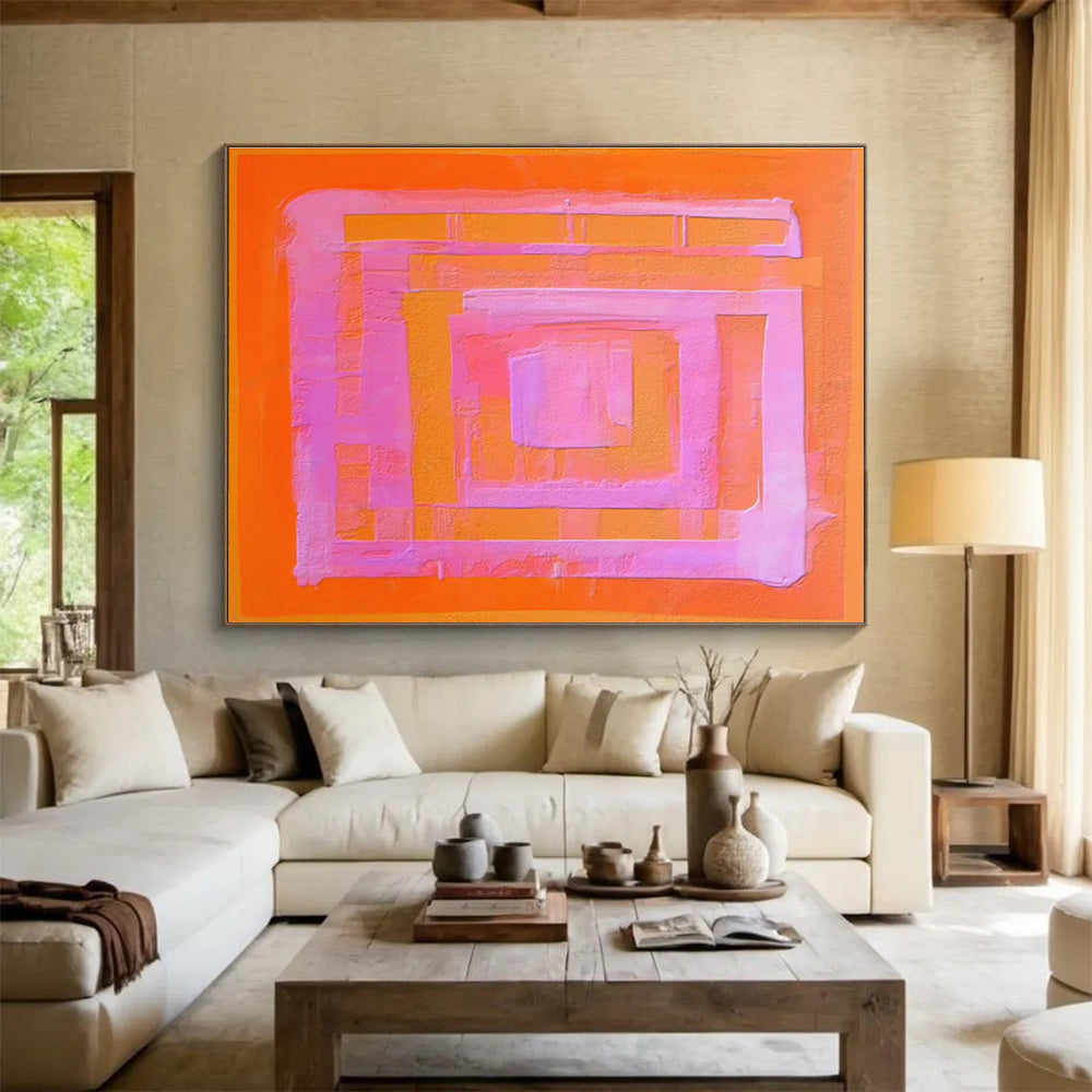 Oversized Abstract Canvas for Office & Dining Room DKH368