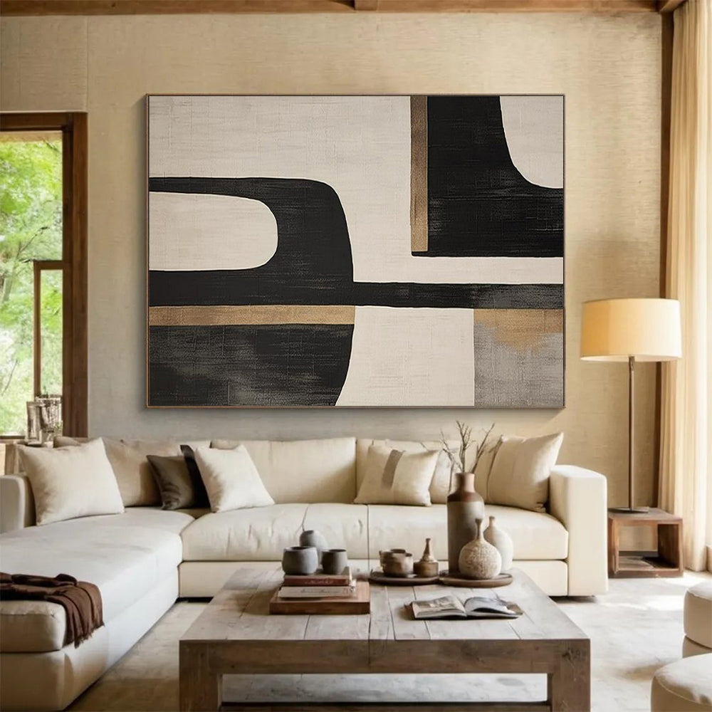 Lively Giant Abstract Mural for Office & Living Room LargeART1734