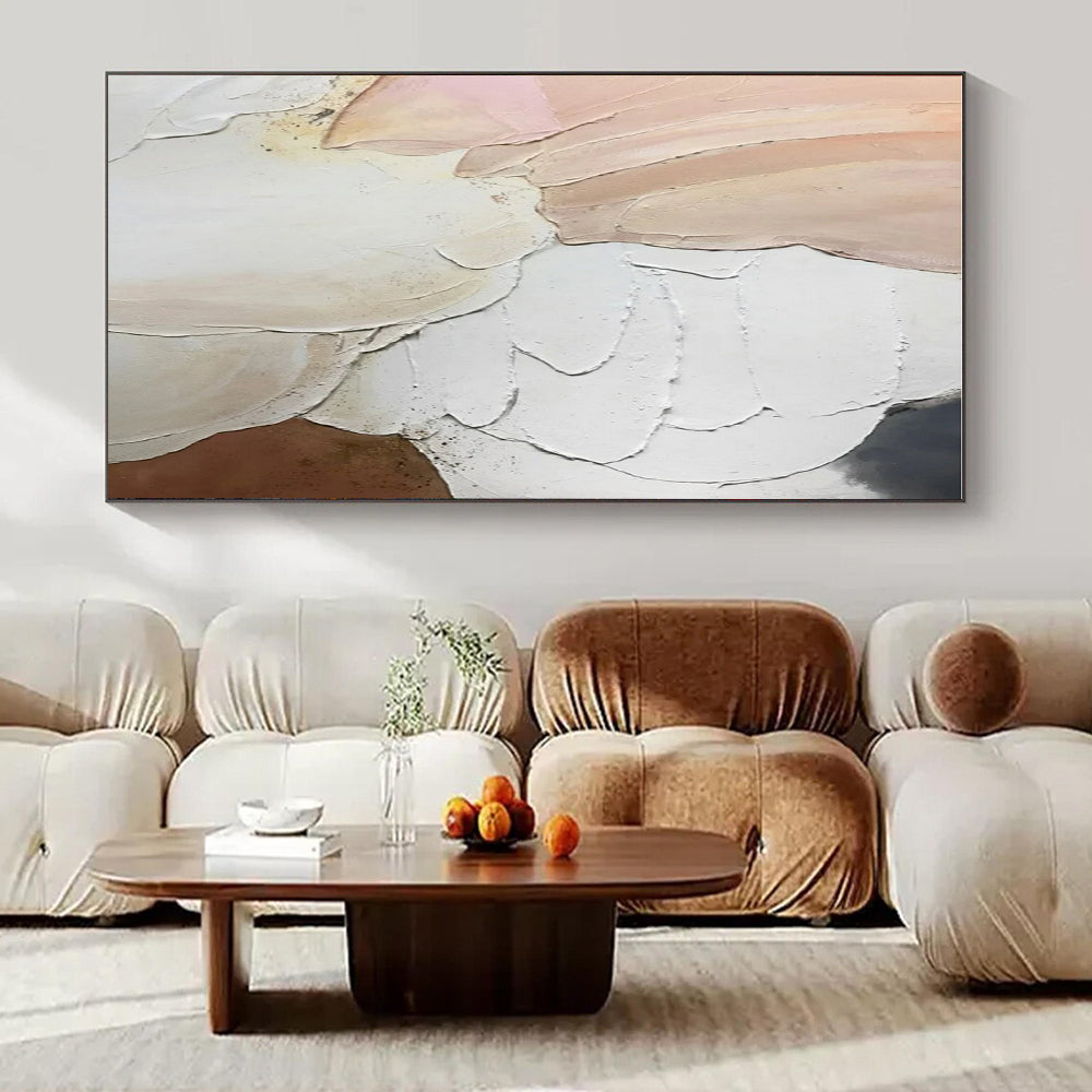 Custom Hand-Painted Abstract Canvas for Bedroom & Hotel Reception Areas LargeART1437