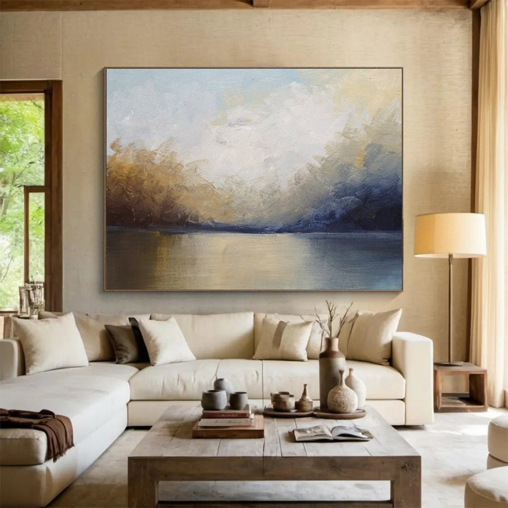 Soft Landscape Abstract - Calming Bedroom Oasis DLZ009