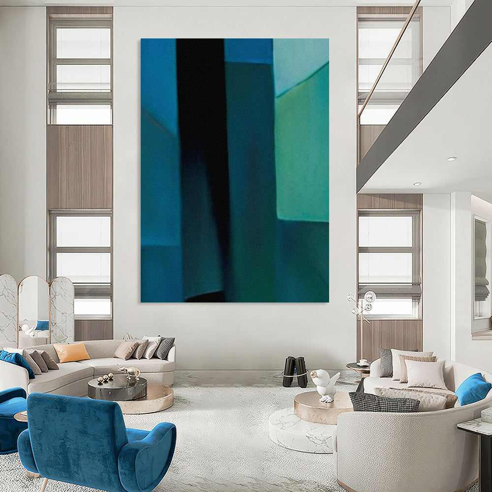 Enormous-Sized Hand-Painted Abstract Installations for Living Room & Home Library LargeART2256