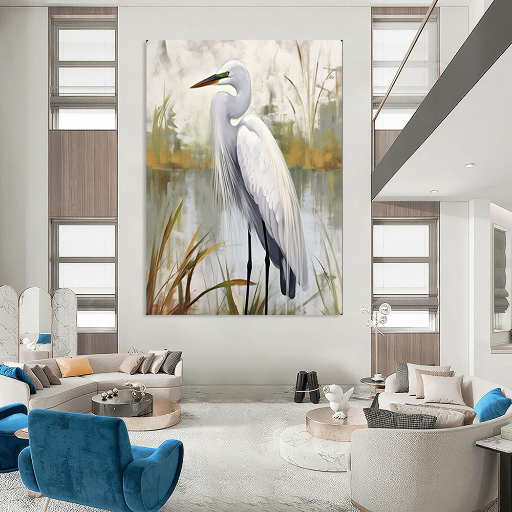 Hand-Painted Large-Scale Textured Abstract Wall Art for Dining Room & Entryway LargeART2127