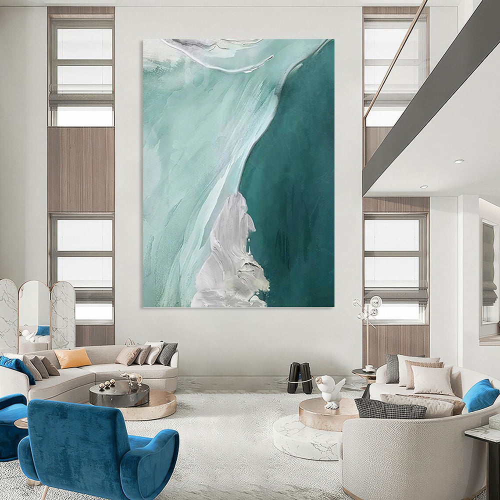 Mesmerizingly Immense Hand - Painted Textured Abstract Art for Office & Dining Room DKH1236