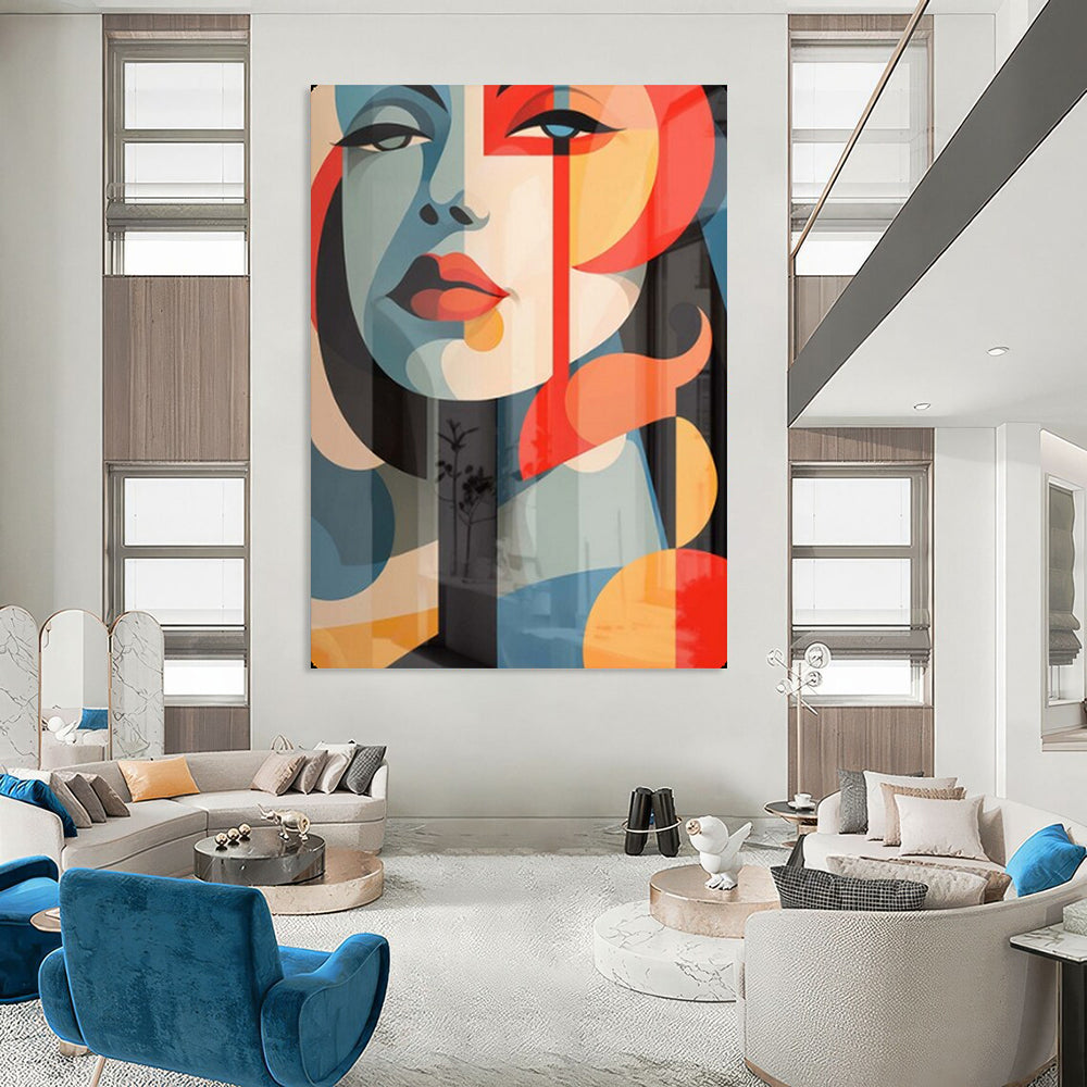 Hand-Painted Textured Wall Installation for Bar & Living Room LargeART2172
