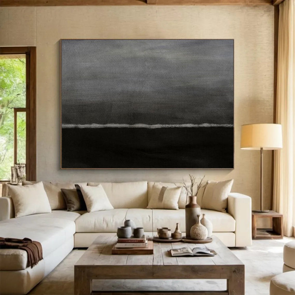 Colossal Hand-Painted Abstract Murals for Entryway & Hallway LargeART1517