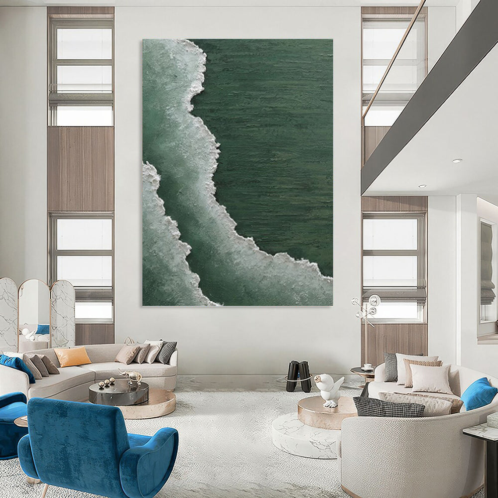 Supersized - Extent Hand - Painted Custom Abstract Treasure (with Unique Textures), for Bedroom and Living Room DKH1501