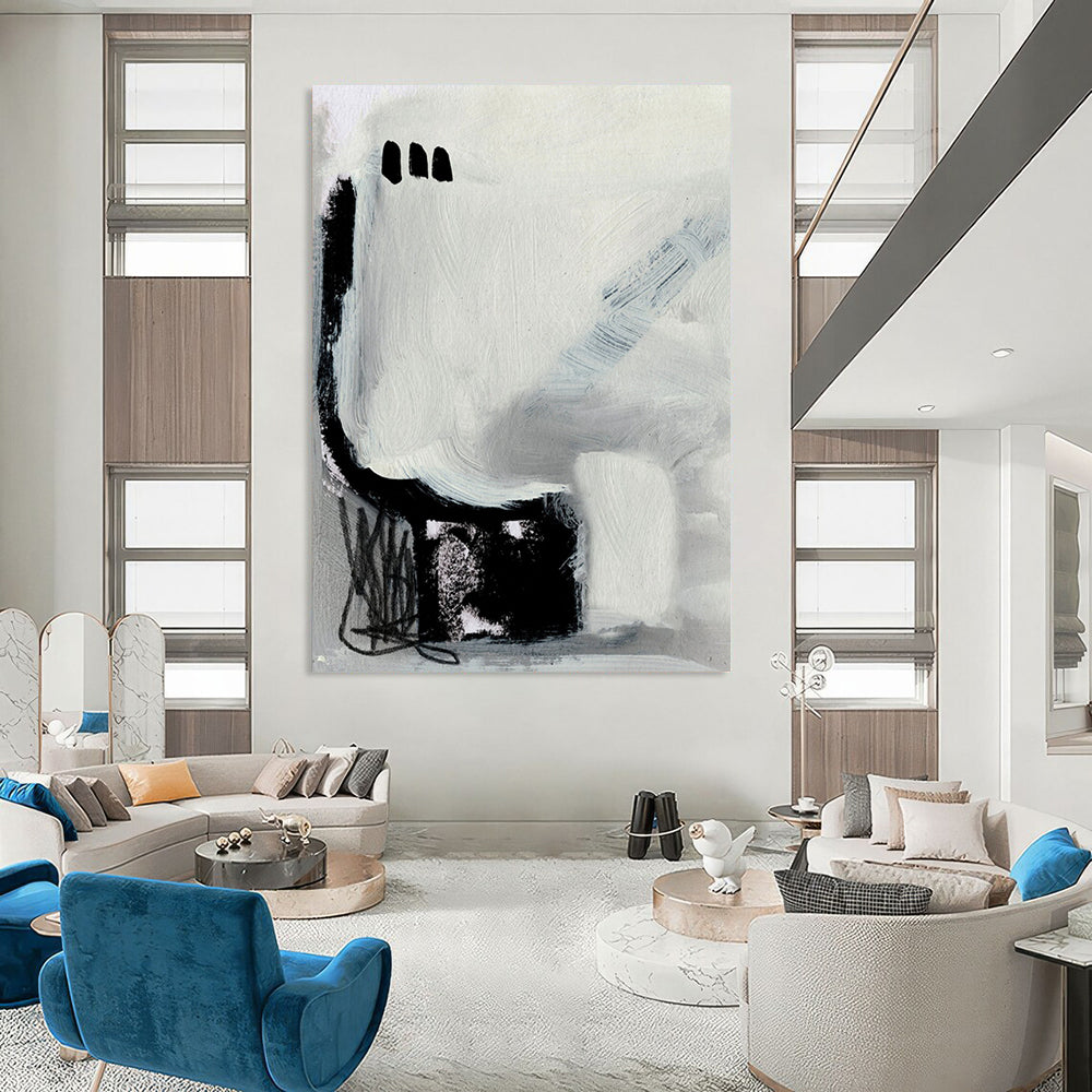 Custom Hand-Painted Abstract Masterpieces: Big Sizes, Textured Details DTP205