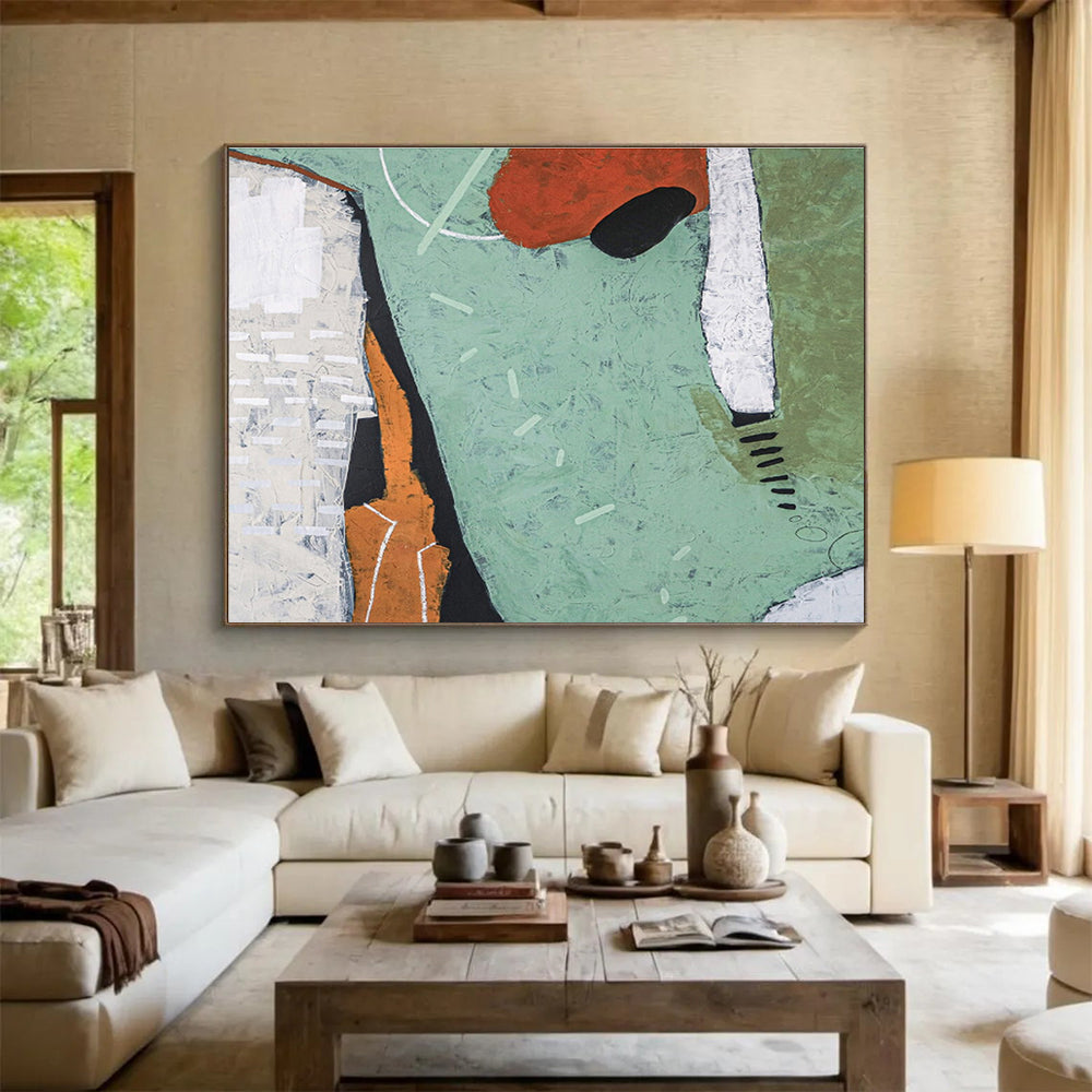 Massive Hand - Painted Abstract Artwork for Office & Hallway DKH567