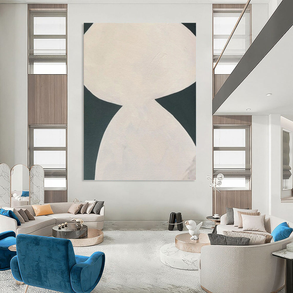 Dazzling Hand - Painted Textured Canvas Abstract for Office & Hallway DKH1081