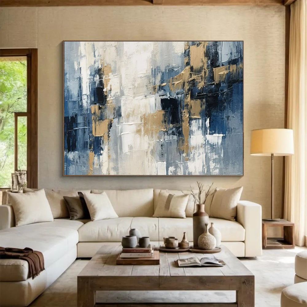 Energetic Giant Abstract Mural for Office & Living Room LargeART1706