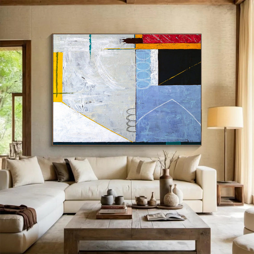 Gigantic Hand - Painted Textured Abstract Canvas for Office & Dining Room DKH570