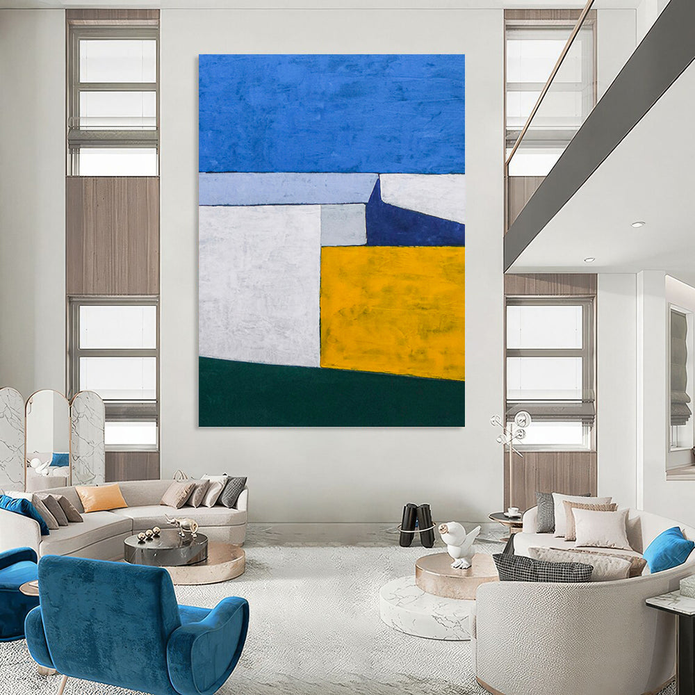 Unique Custom - Painted Textured Canvas Artwork for Living Room & Office DKH1095