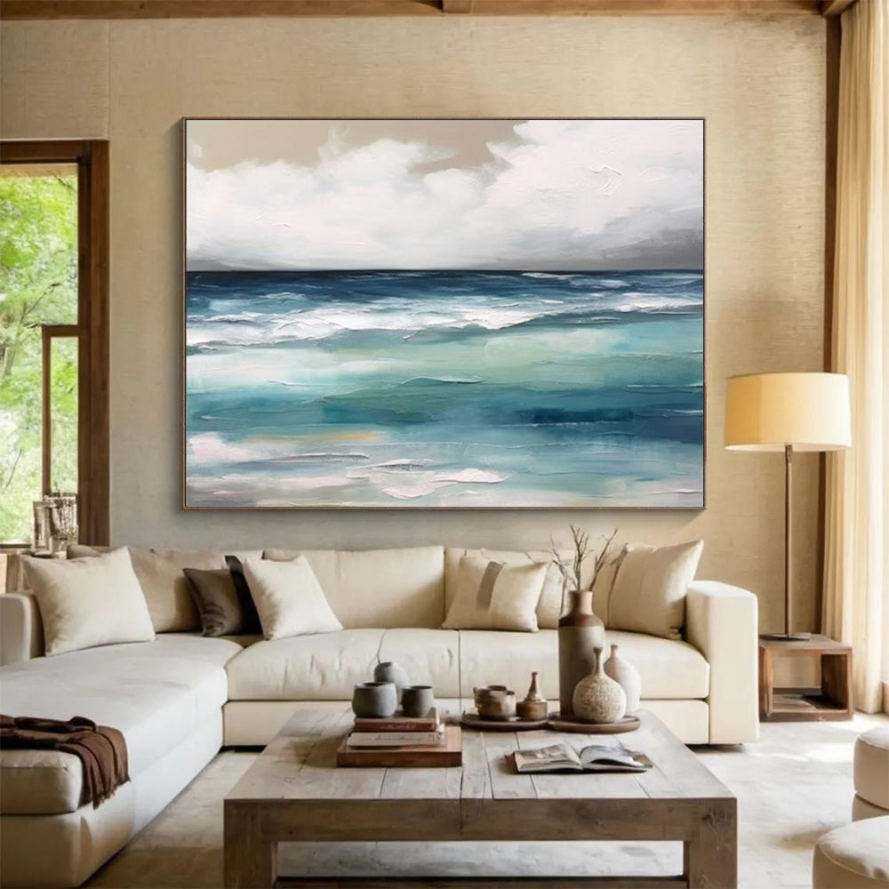 Stunning Giant - Sized Abstract Painting for Entryway & Hotel LargeART1641