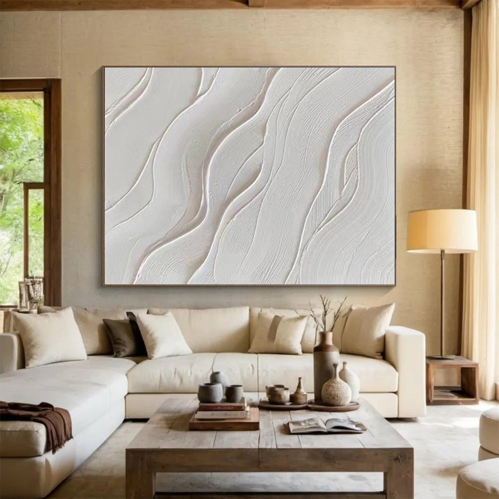 Tranquil Large - Scale Abstract Canvas for Bedroom & Entryway LargeART1733