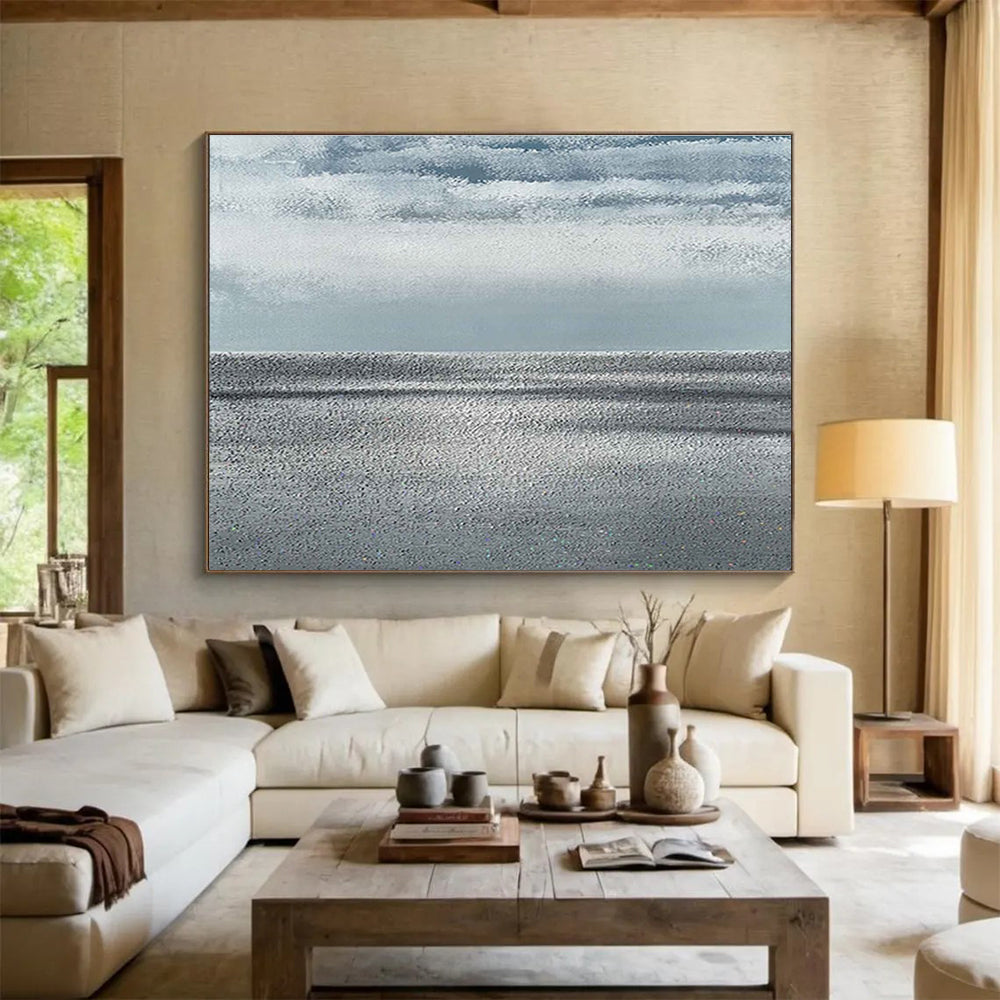 Grand Hand - Painted Textured Abstract Canvas for Focal Decor Statements DKH749