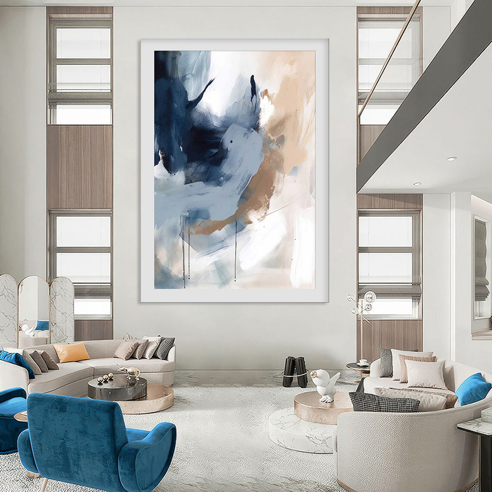 Hand-Painted Personalized Abstract Painting for Dining Room & Bar LargeART1829