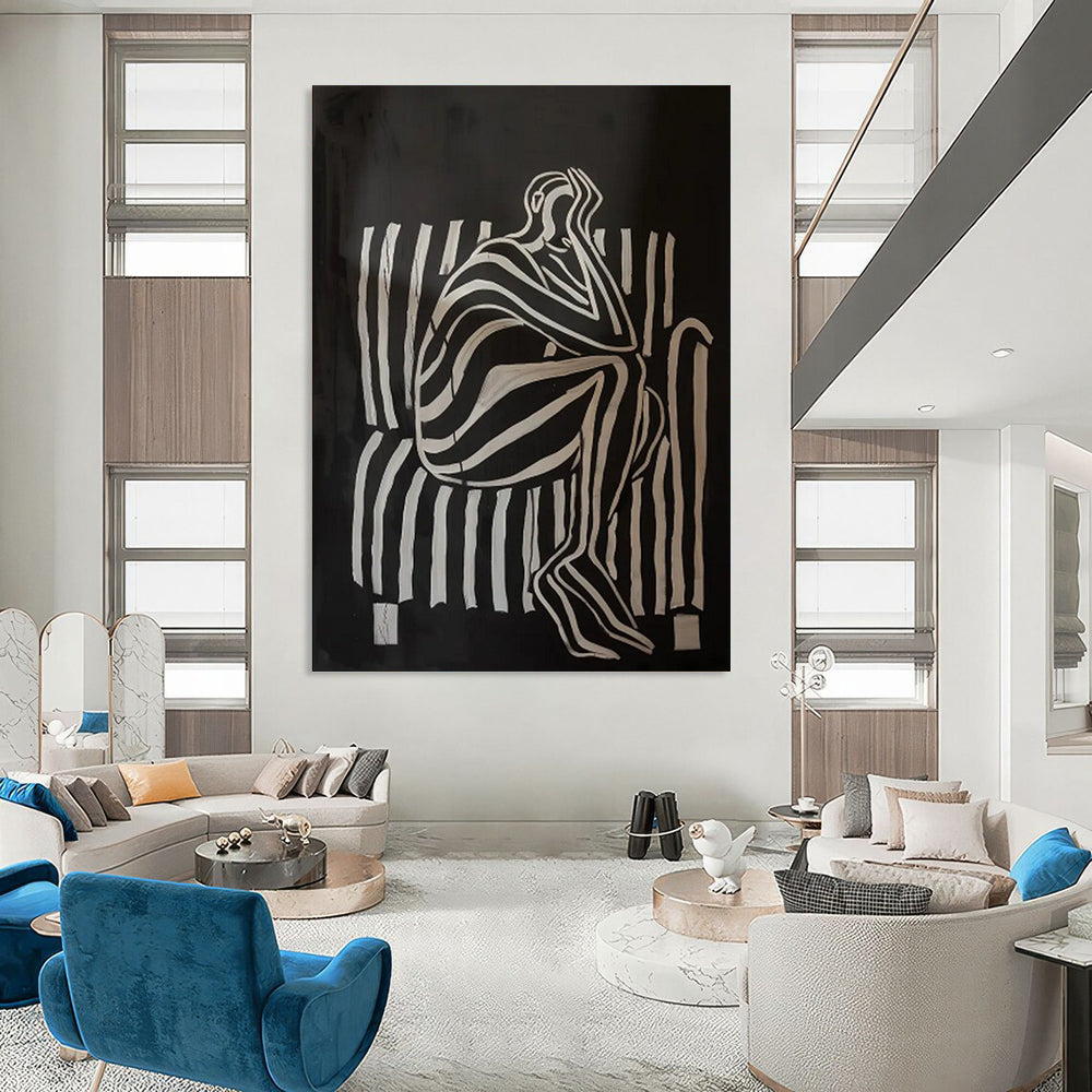 Richly Textured Abstract Wall Art for Bedroom & Living Room LargeART2044