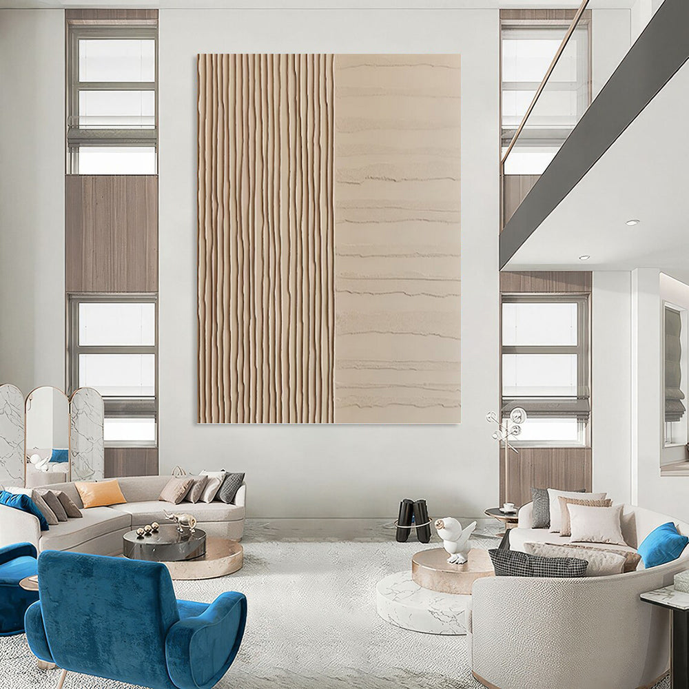 Palace - Sized Hand - Painted Custom Abstract Work (with Exquisite Textures), for Office and Bedroom DKH1478