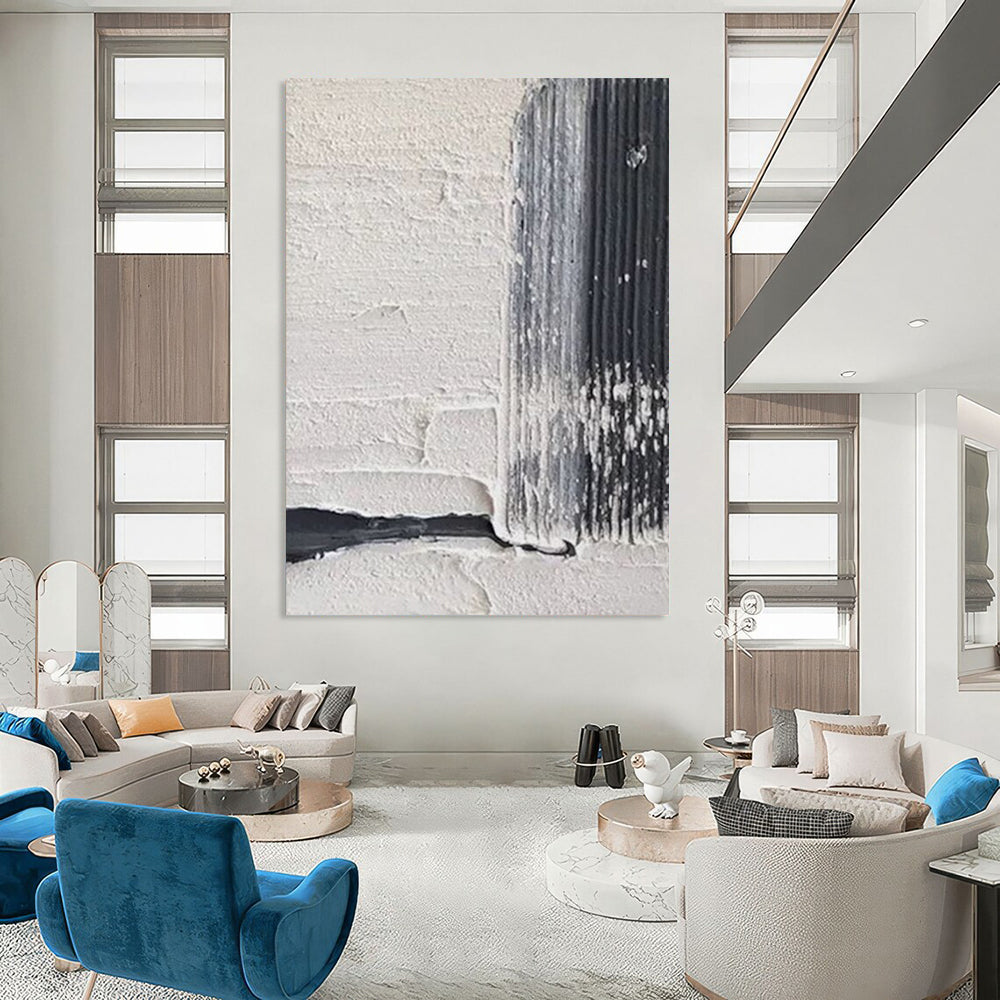 Veined Textures: Titanic Custom Abstract Canvas for Office and Entryway DTP147