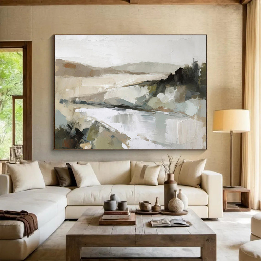 “Mystic Reflections” Immense Abstract Wall Decor for Entryway & Bedroom DKH238